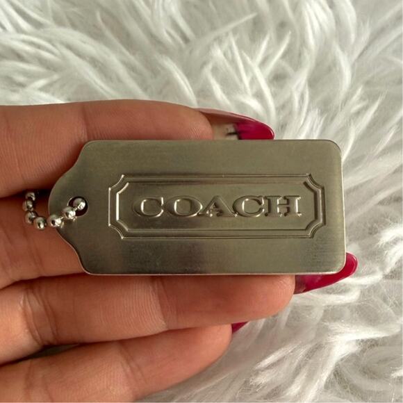 1.5" y2k COACH Fob Bag Charm Hang tag Hangtag - Picture 1 of 2